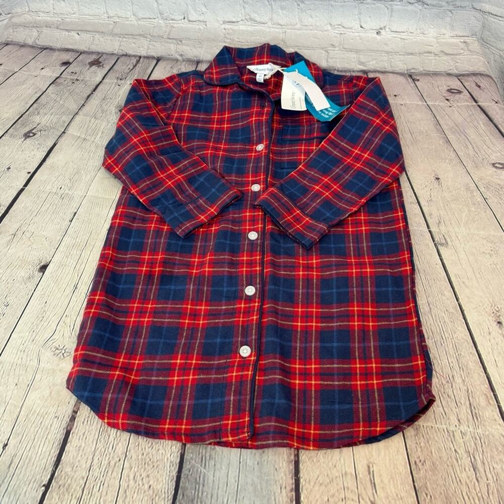 The Company Store Girls’ Plaid Nightgown
